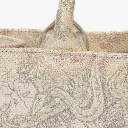 Christian Dior Book Tote Tasche mit Toile de Jouy