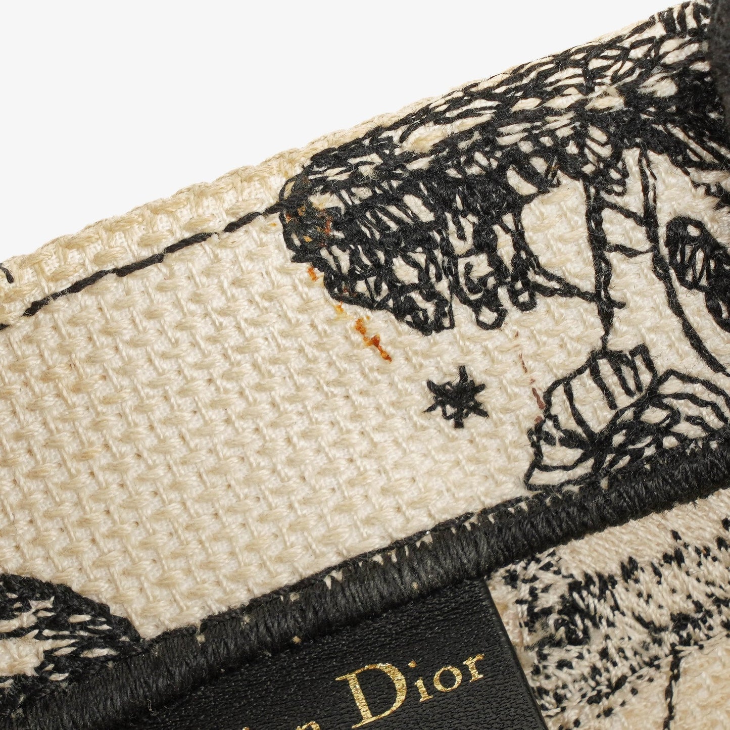 Christian Dior Book Tote Zodiac aus Toile de Jouy