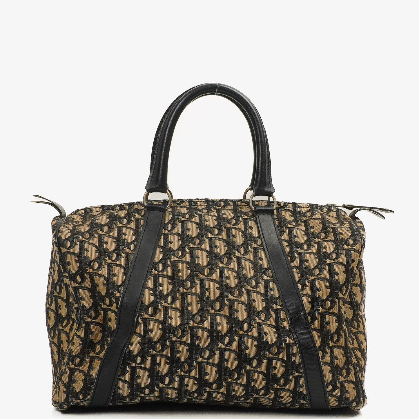 Christian Dior Trotter 30 Vintage Beige/Navy Boston Tasche