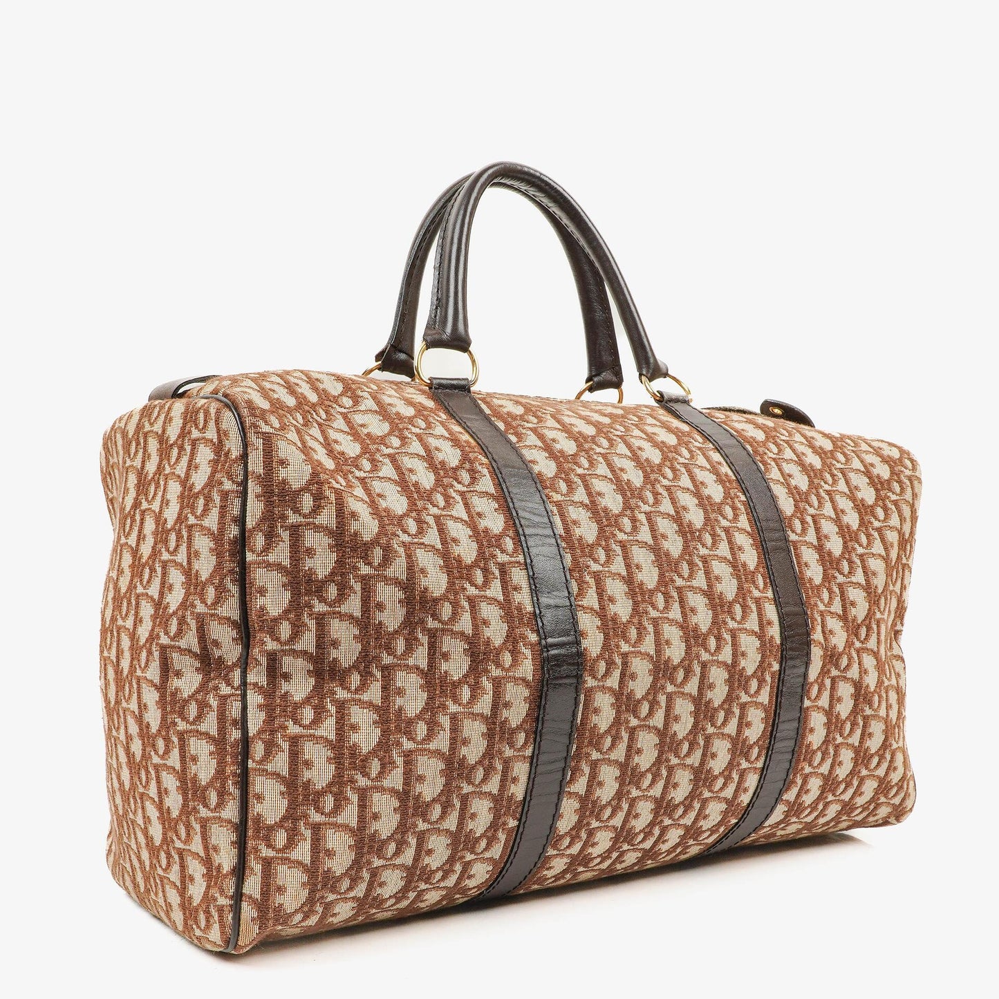Christian Dior Trotter 40 Vintage Boston-Tasche Braun