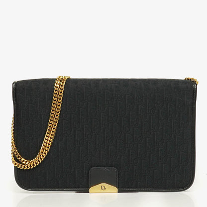 Christian Dior Ketten-Schultertasche aus Trotter Canvas