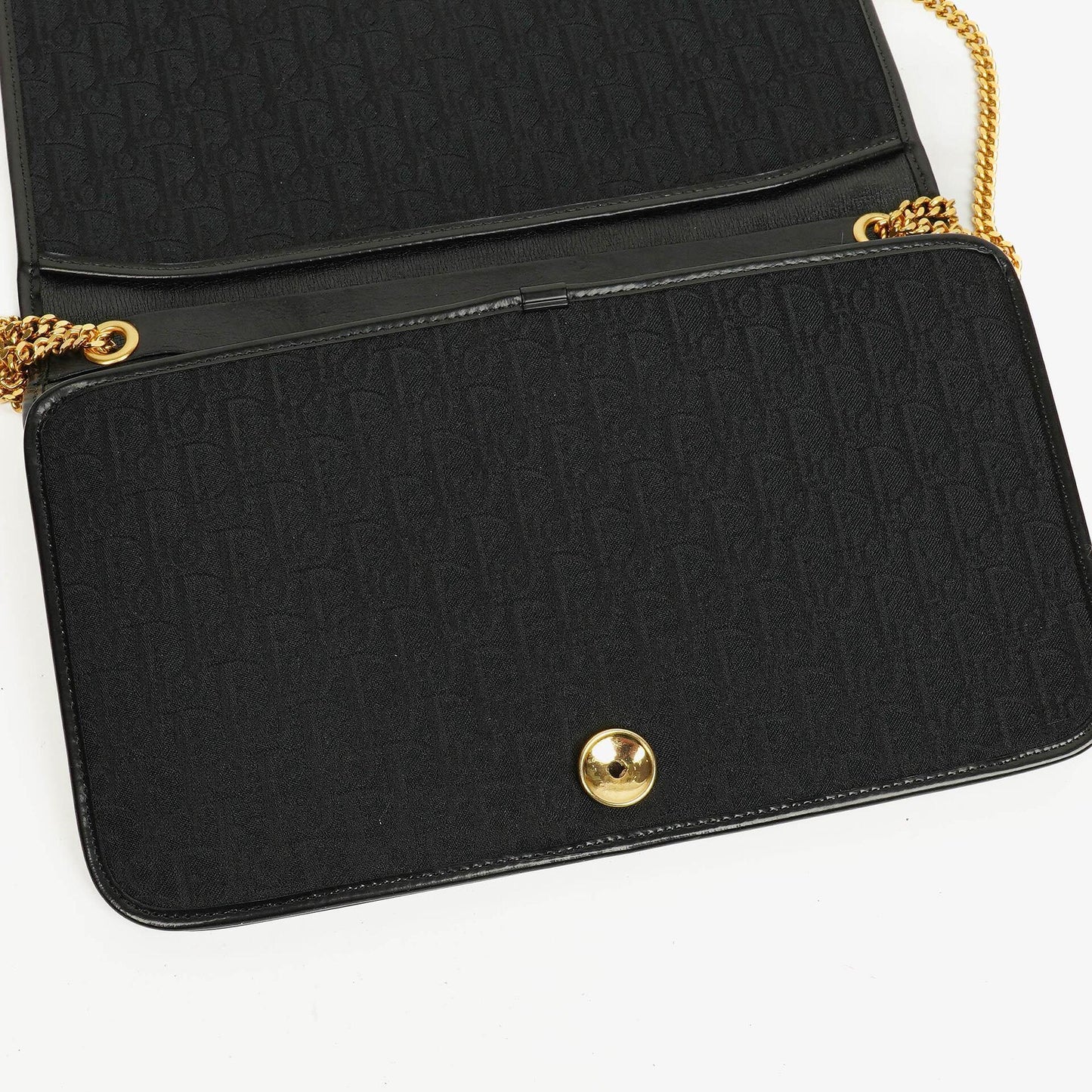Christian Dior Ketten-Schultertasche aus Trotter Canvas
