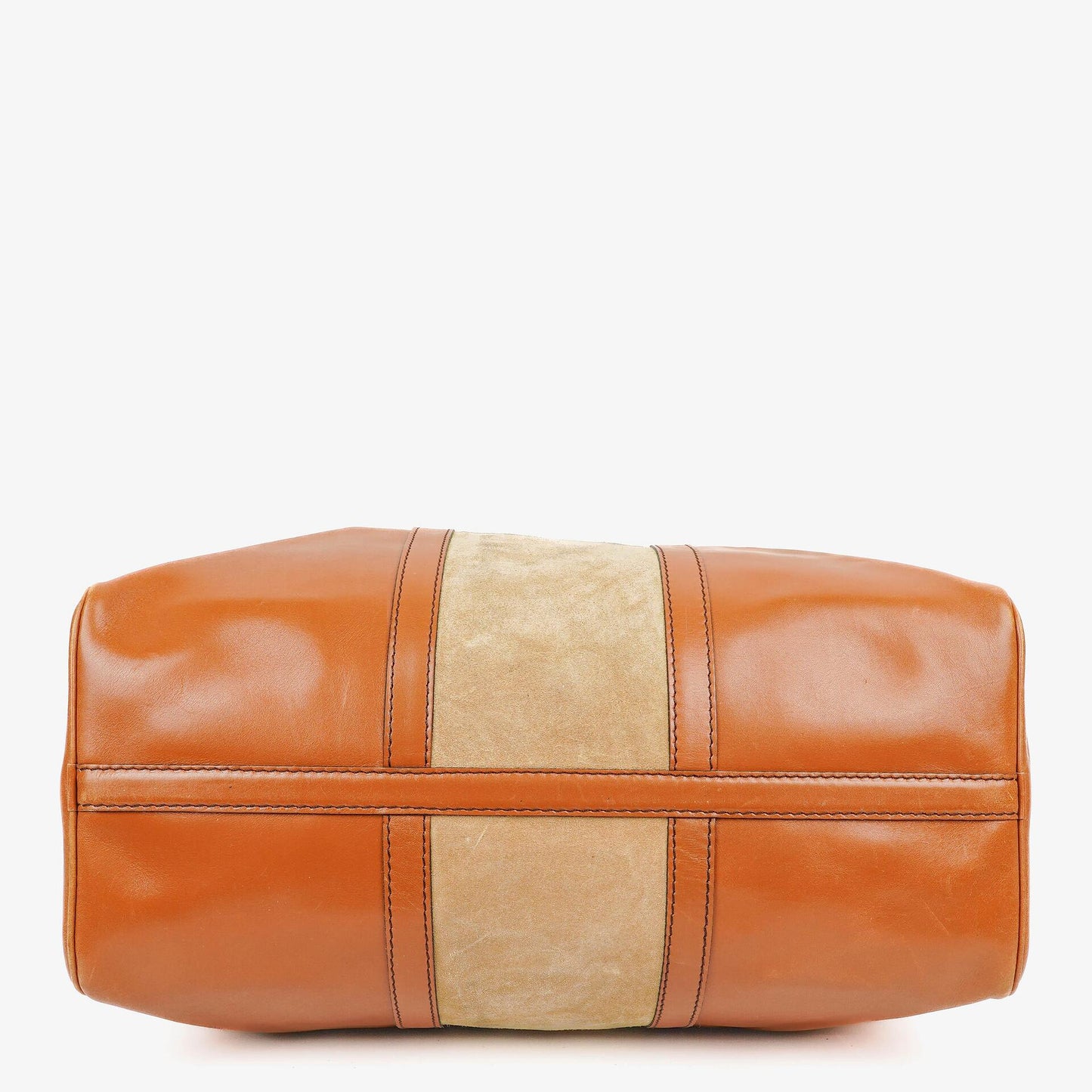 Christian Dior Vintage Boston Tasche aus braunem Leder