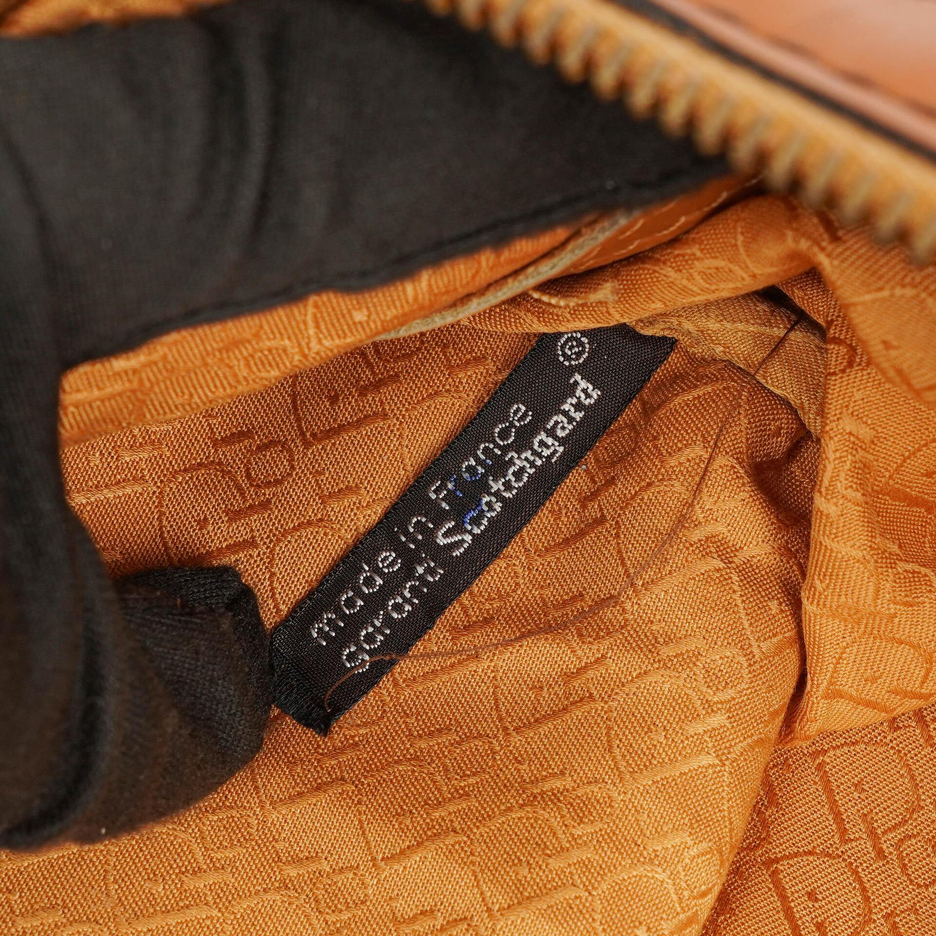 Christian Dior Vintage Boston Tasche aus braunem Leder