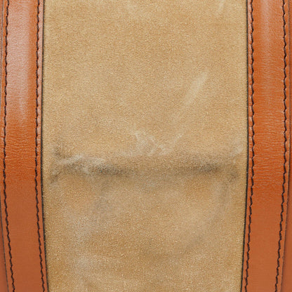 Christian Dior Vintage Boston Tasche aus braunem Leder