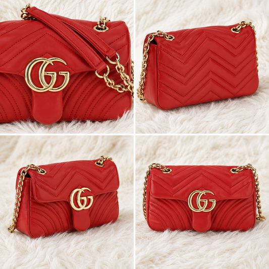 Gucci GG Marmont Mini Shoulder Bag aus Lammleder – Eleganz in jedem Detail