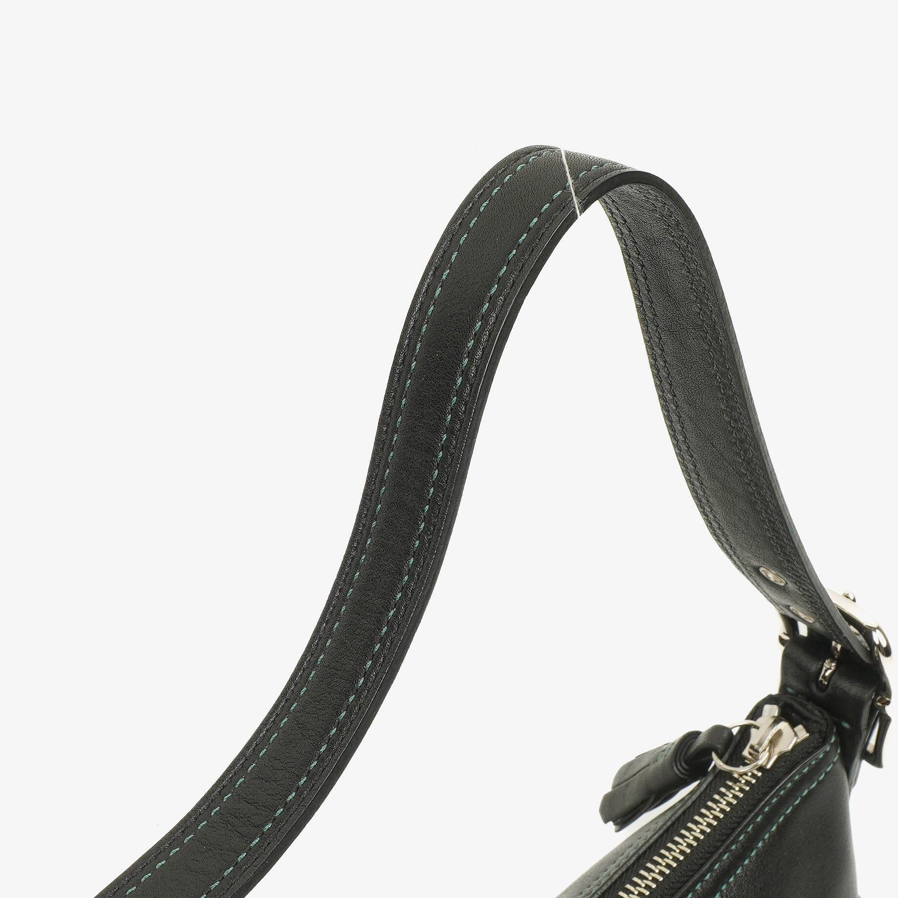 Coach Schultertasche aus schwarzem Leder