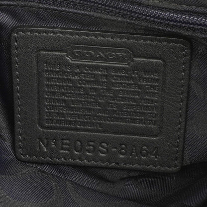 Coach Schultertasche aus schwarzem Leder