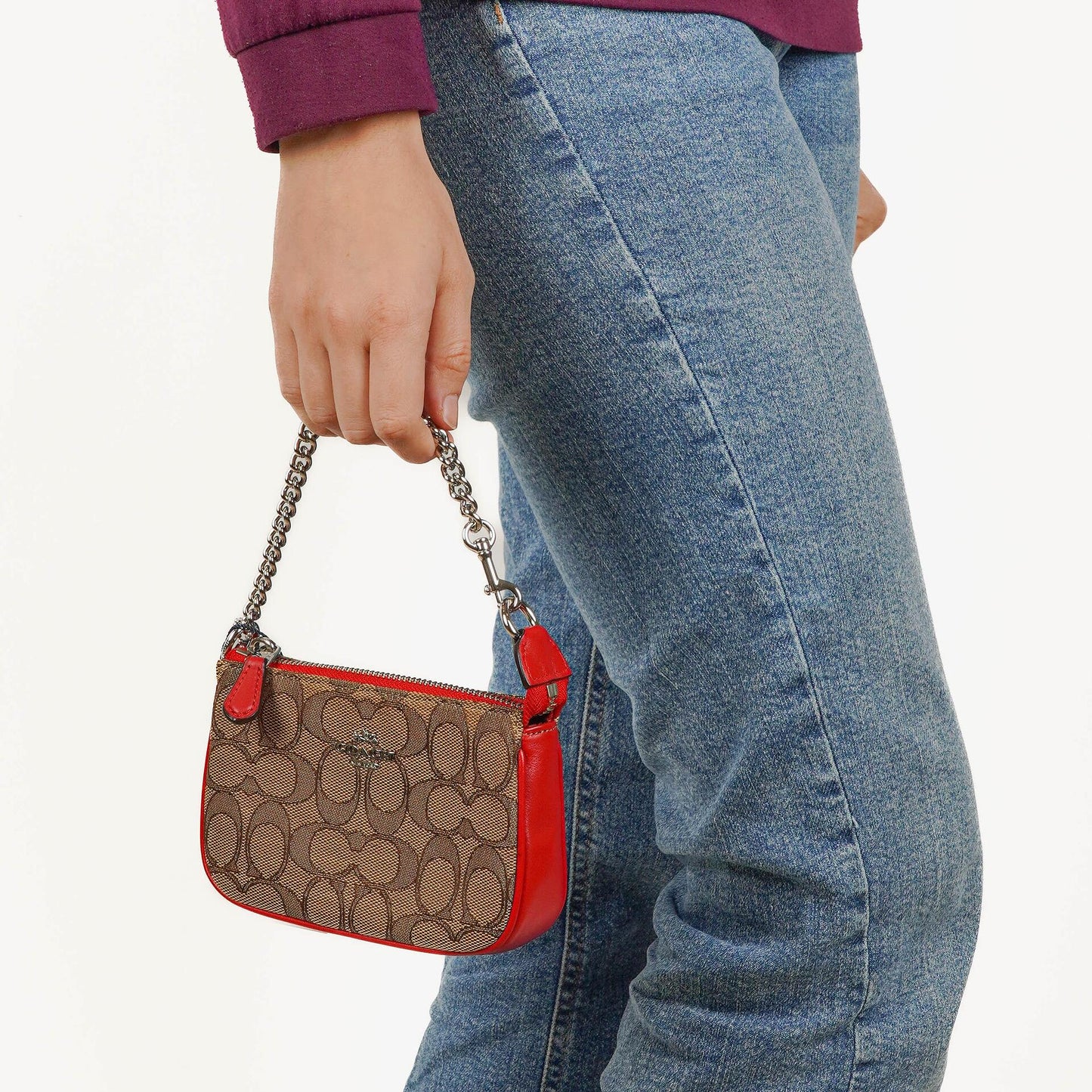 Coach Nolita 15 Mini Tasche aus Signature Canvas