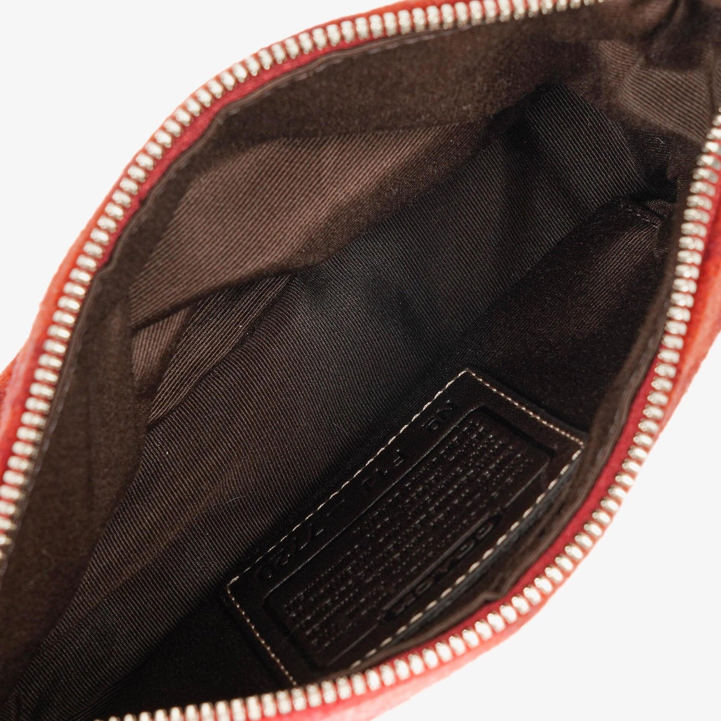 Coach Schultertasche aus roter Wolle