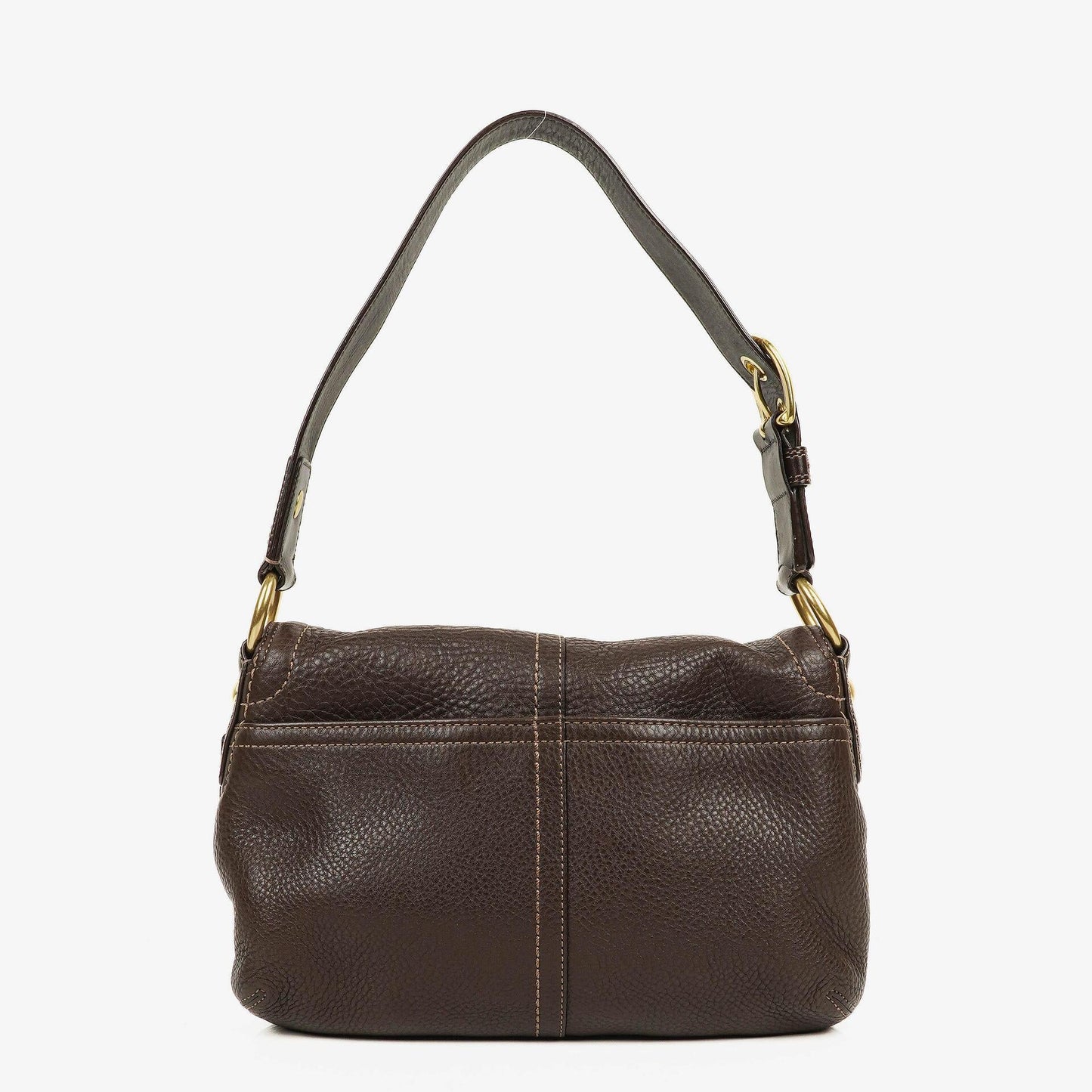 Coach Soho Schultertasche aus braunem Leder