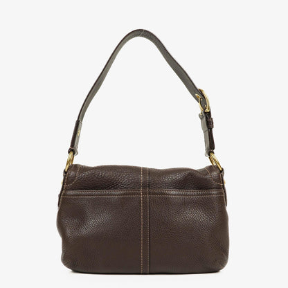 Coach Soho Schultertasche aus braunem Leder