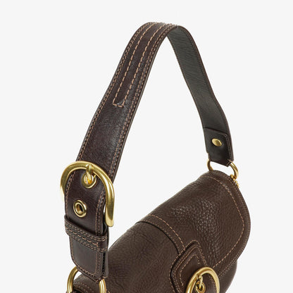 Coach Soho Schultertasche aus braunem Leder
