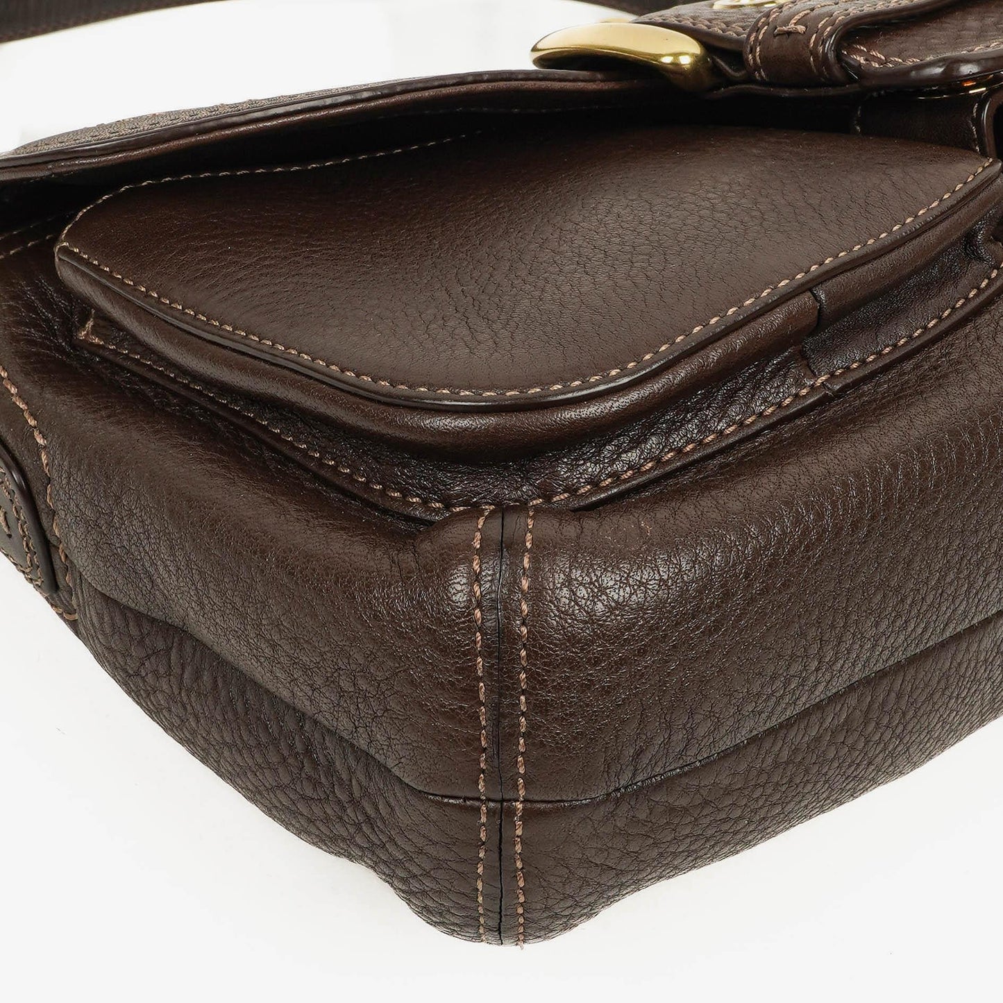 Coach Soho Schultertasche aus braunem Leder
