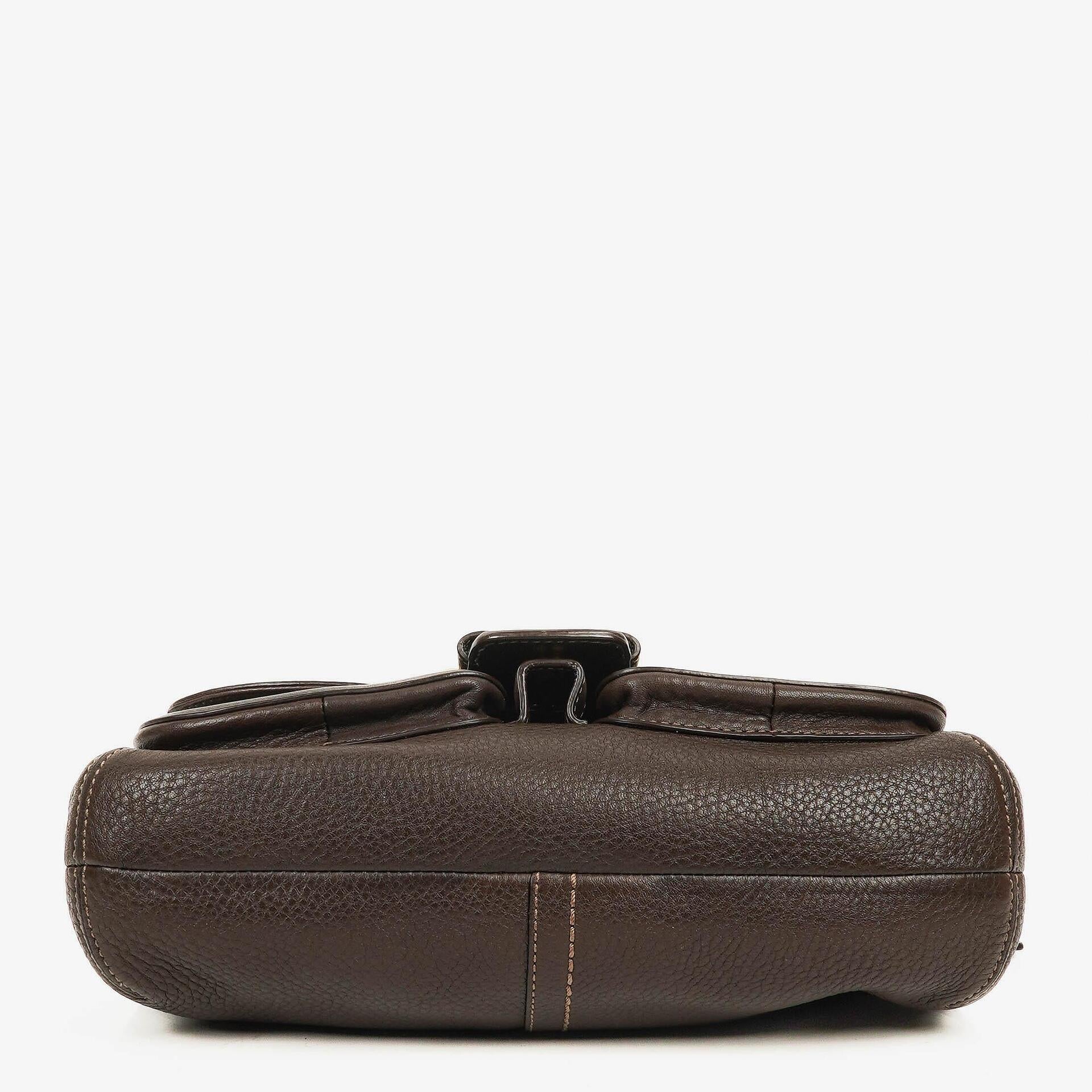 Coach Soho Schultertasche aus braunem Leder