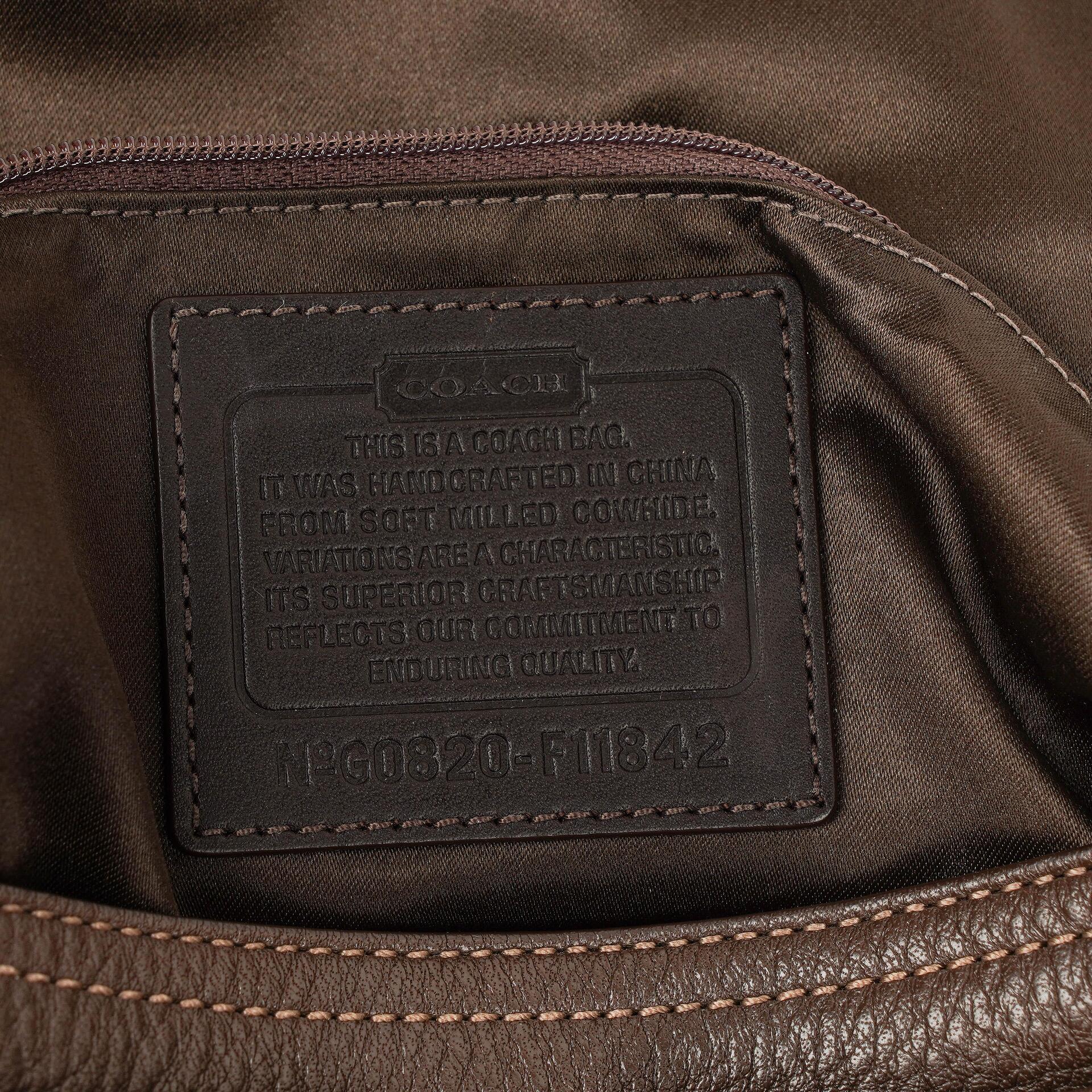 Coach Soho Schultertasche aus braunem Leder