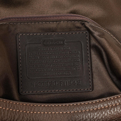 Coach Soho Schultertasche aus braunem Leder