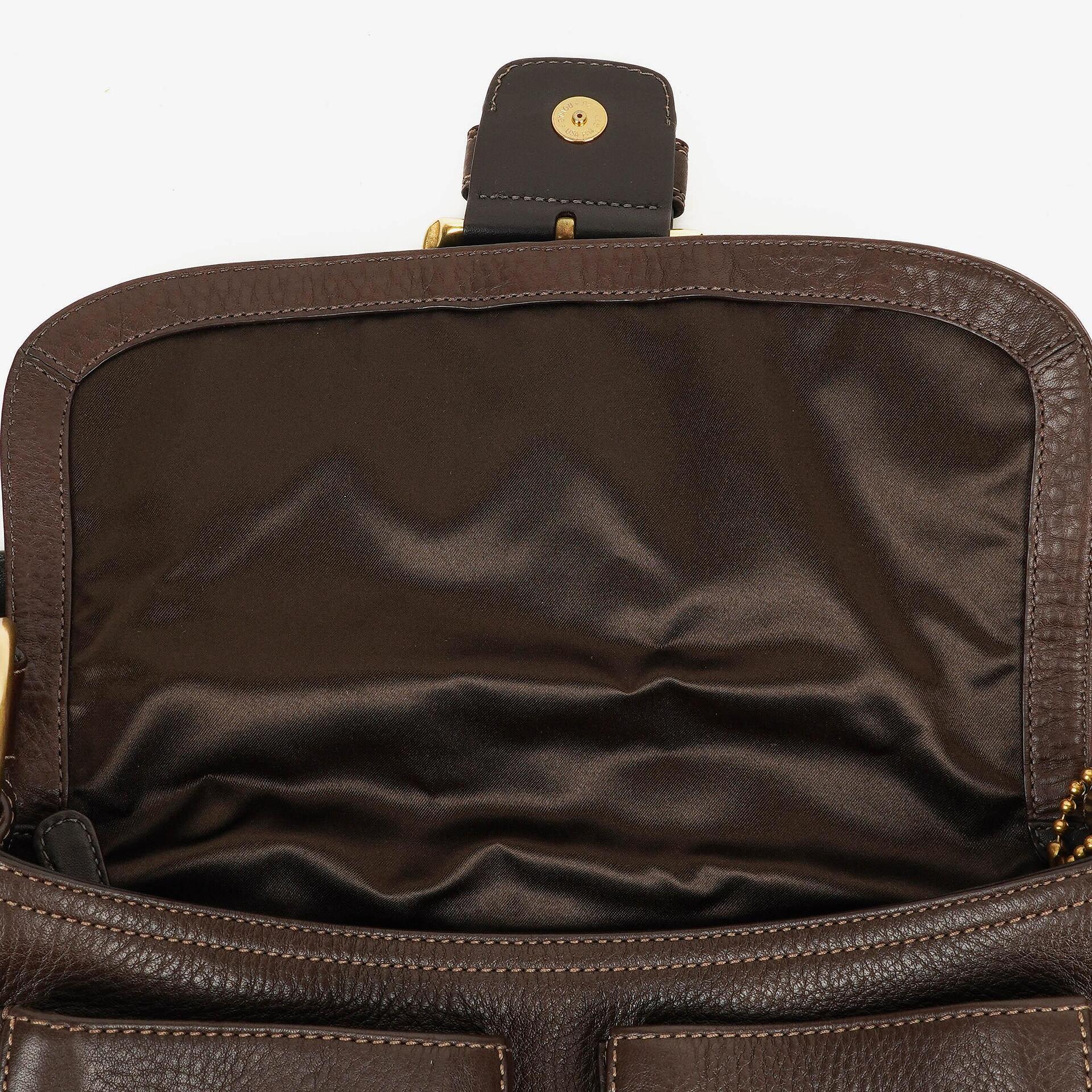 Coach Soho Schultertasche aus braunem Leder