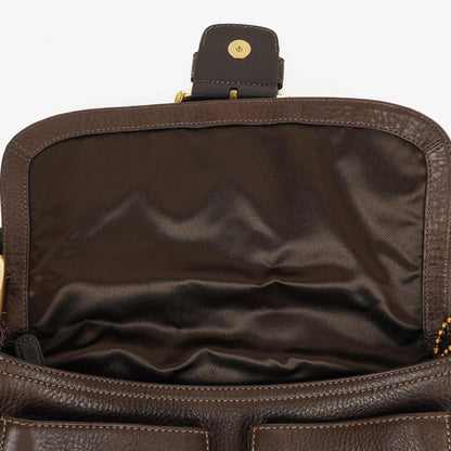 Coach Soho Schultertasche aus braunem Leder