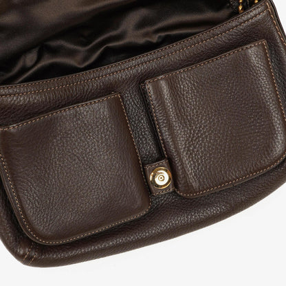 Coach Soho Schultertasche aus braunem Leder