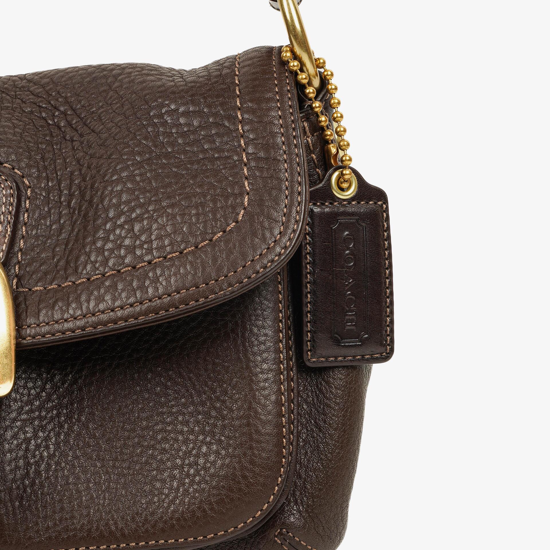 Coach Soho Schultertasche aus braunem Leder