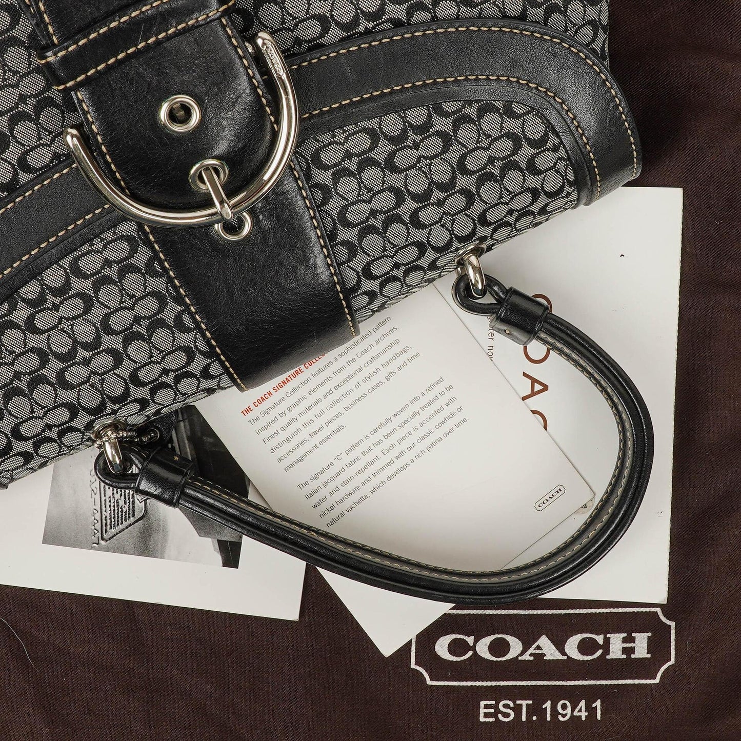 Coach Soho Signature Jacquard Schultertasche