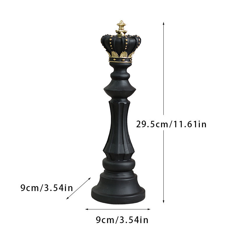 Harz Schach Figuren Ornament – König, Königin &amp; Ritter