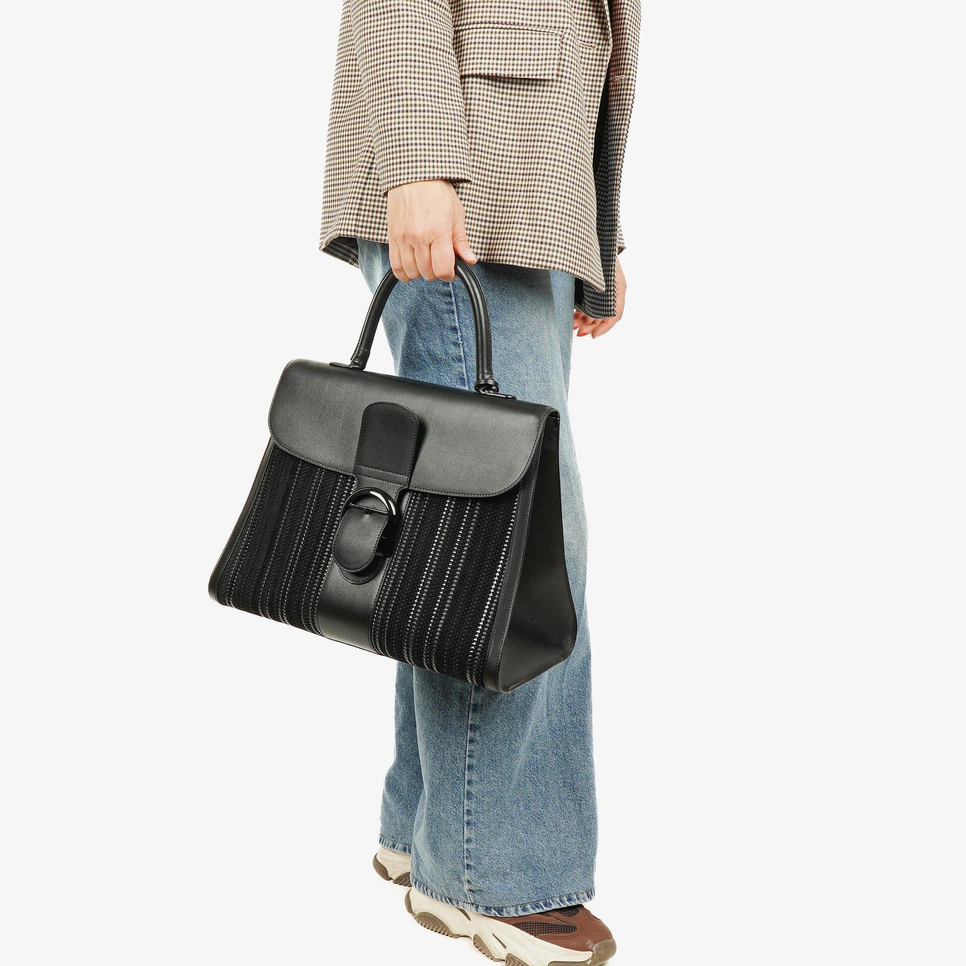 Delvaux Brillant Handtasche in Schwarz