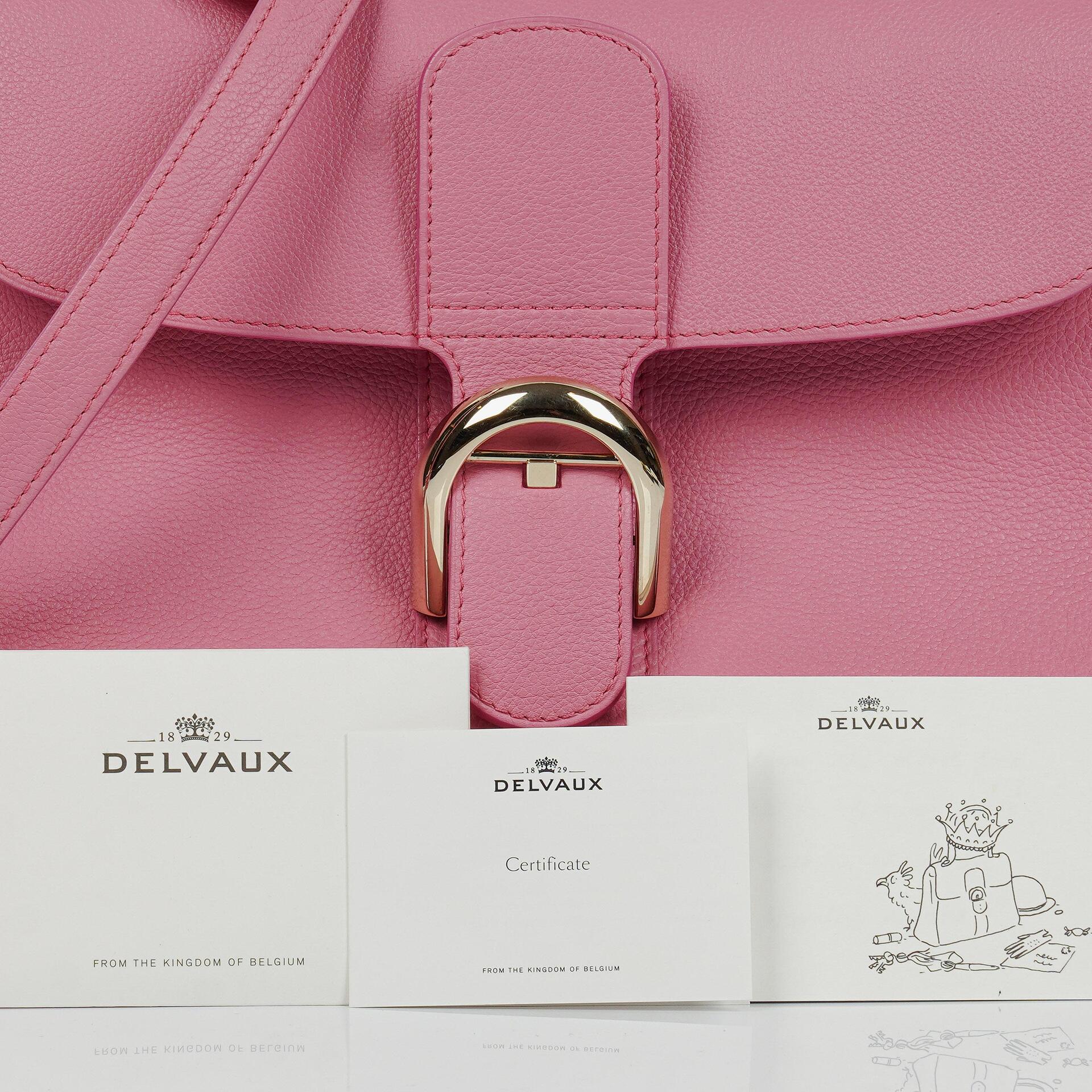 Delvaux Brillant MM Sellier Handtasche in Flamingo