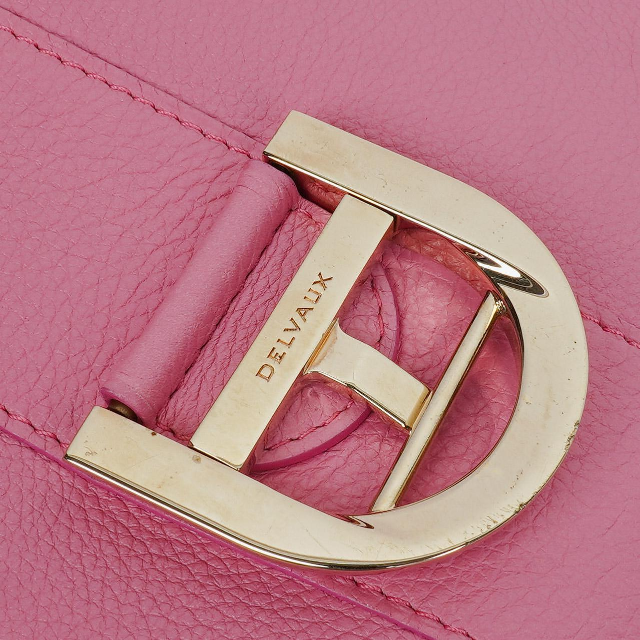 Delvaux Brillant MM Sellier Handtasche in Flamingo