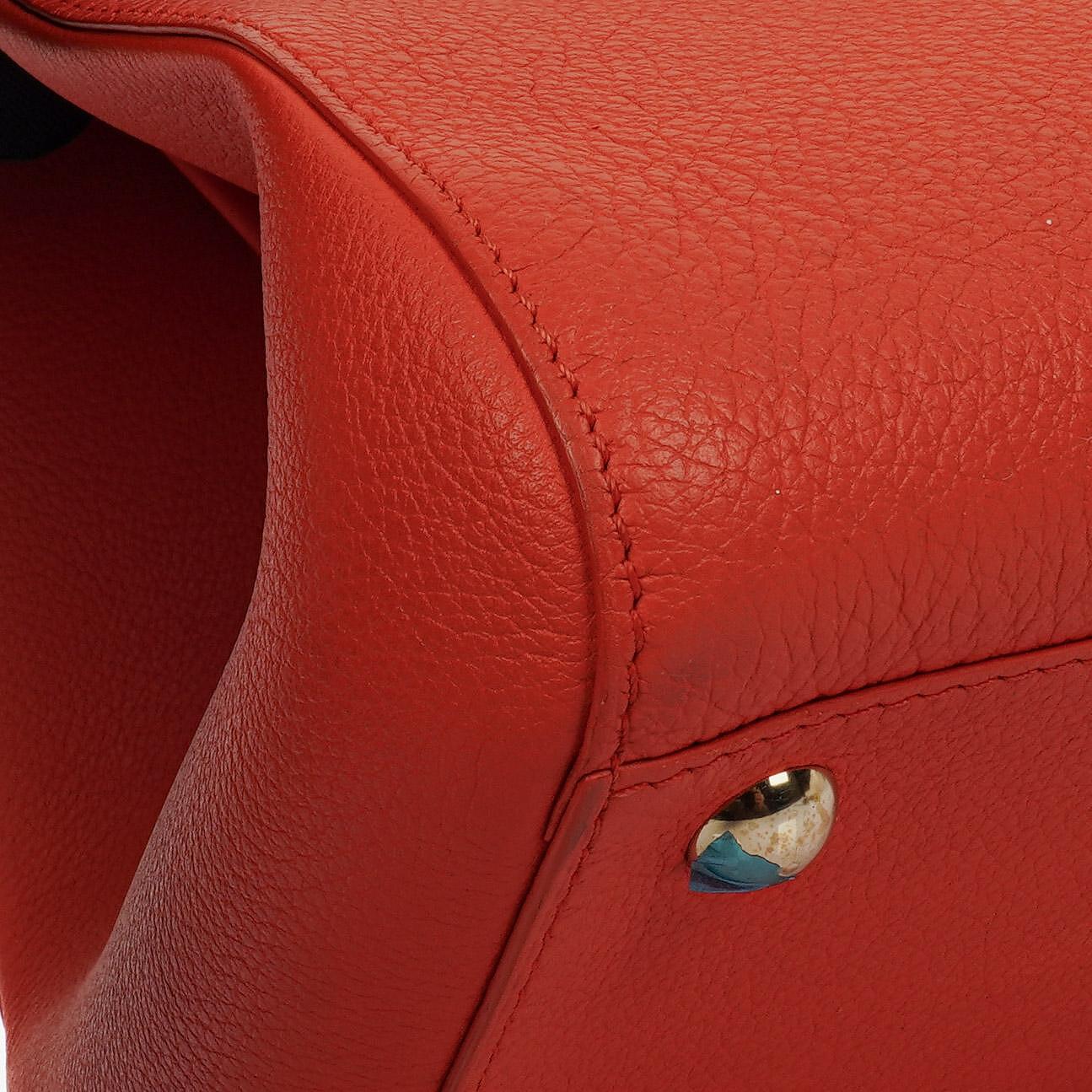 Delvaux Brillant MM Sellier Handtasche in Sunset