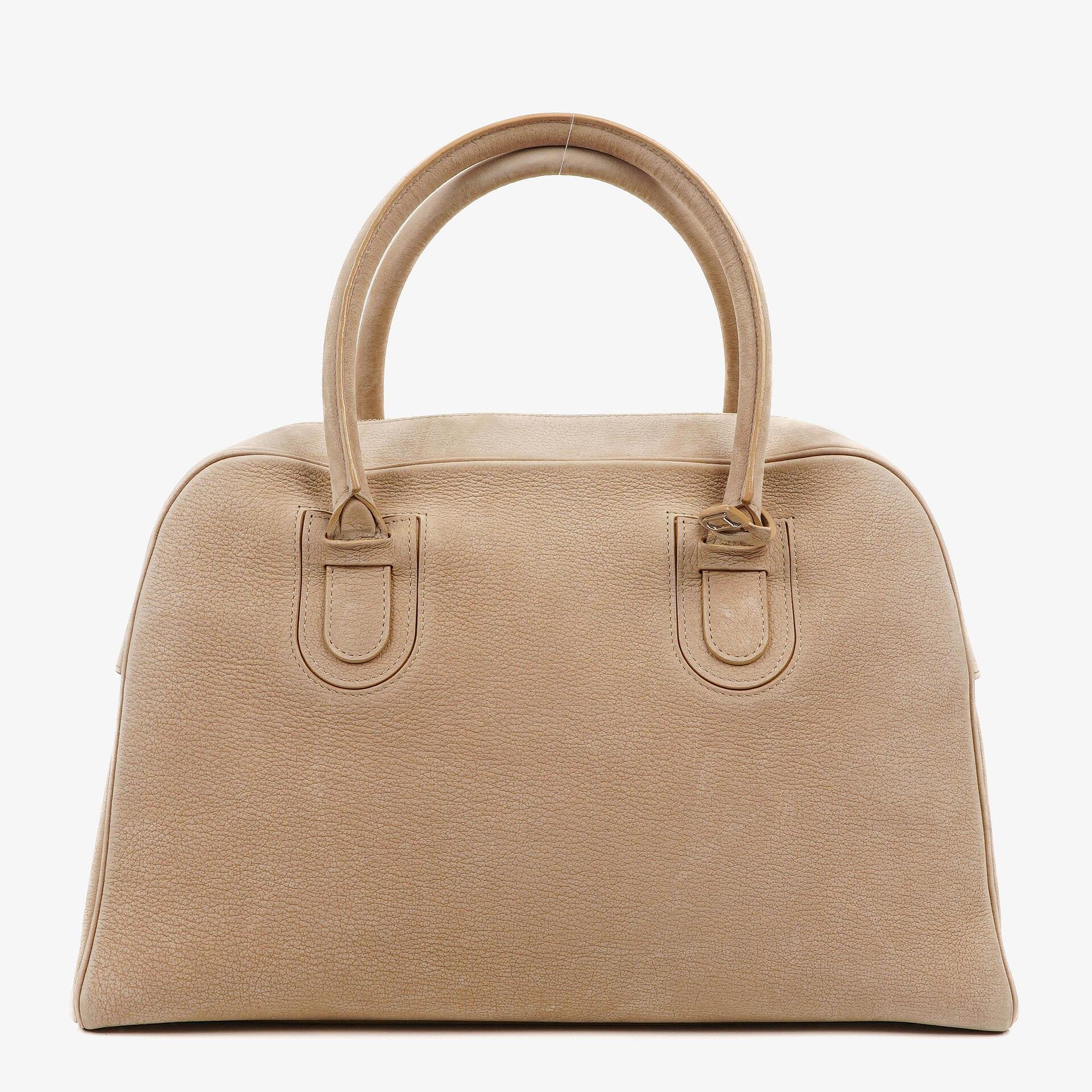 Delvaux Duffle Bag aus Santiag-Nubuk in Glaise mit Signature