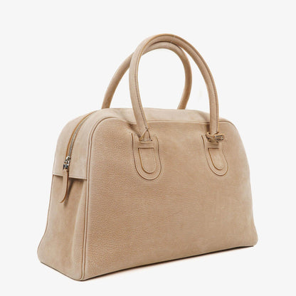 Delvaux Duffle Bag aus Santiag-Nubuk in Glaise mit Signature