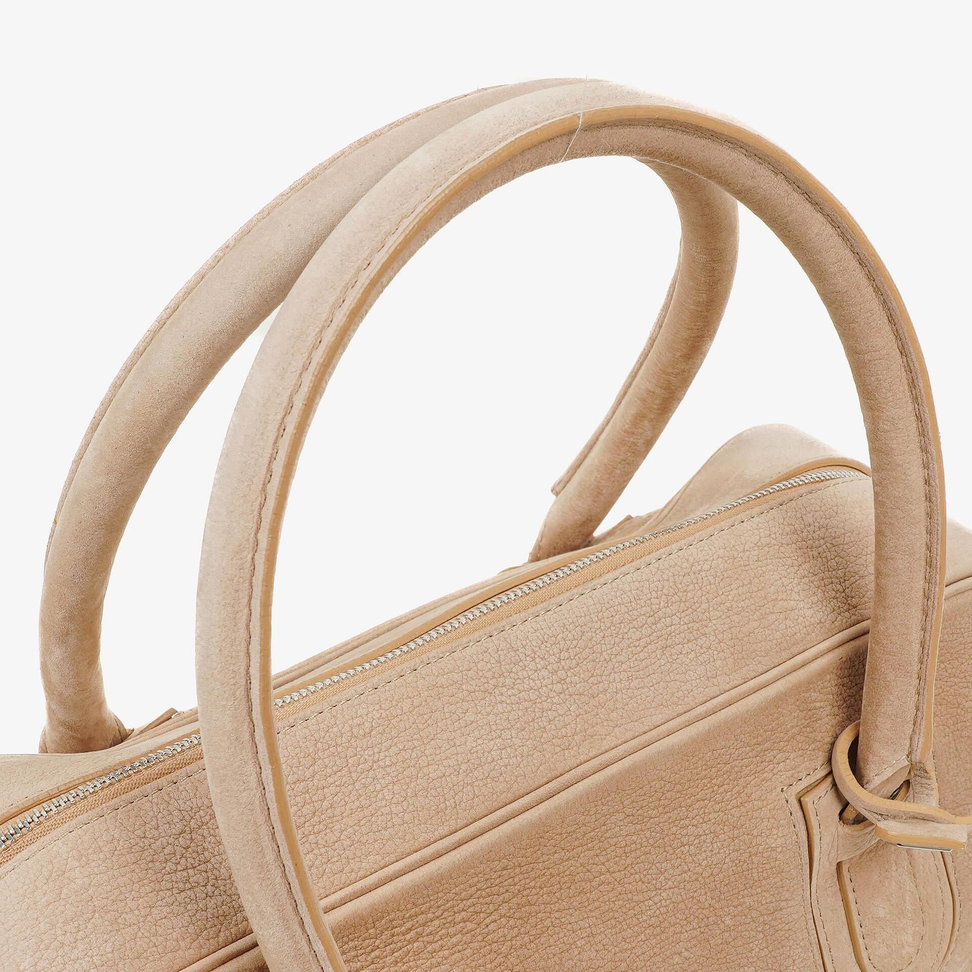 Delvaux Duffle Bag aus Santiag-Nubuk in Glaise mit Signature