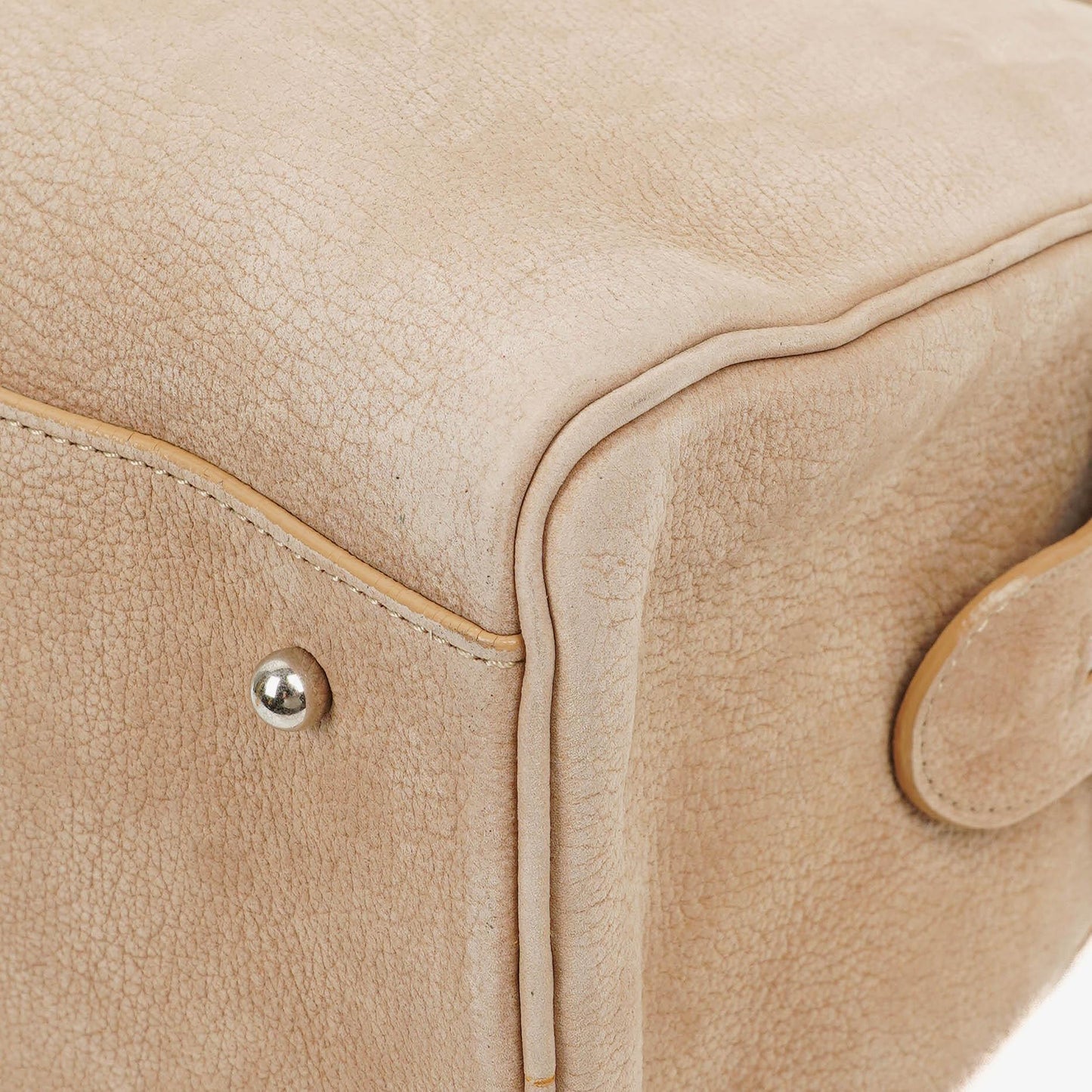 Delvaux Duffle Bag aus Santiag-Nubuk in Glaise mit Signature