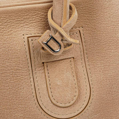 Delvaux Duffle Bag aus Santiag-Nubuk in Glaise mit Signature