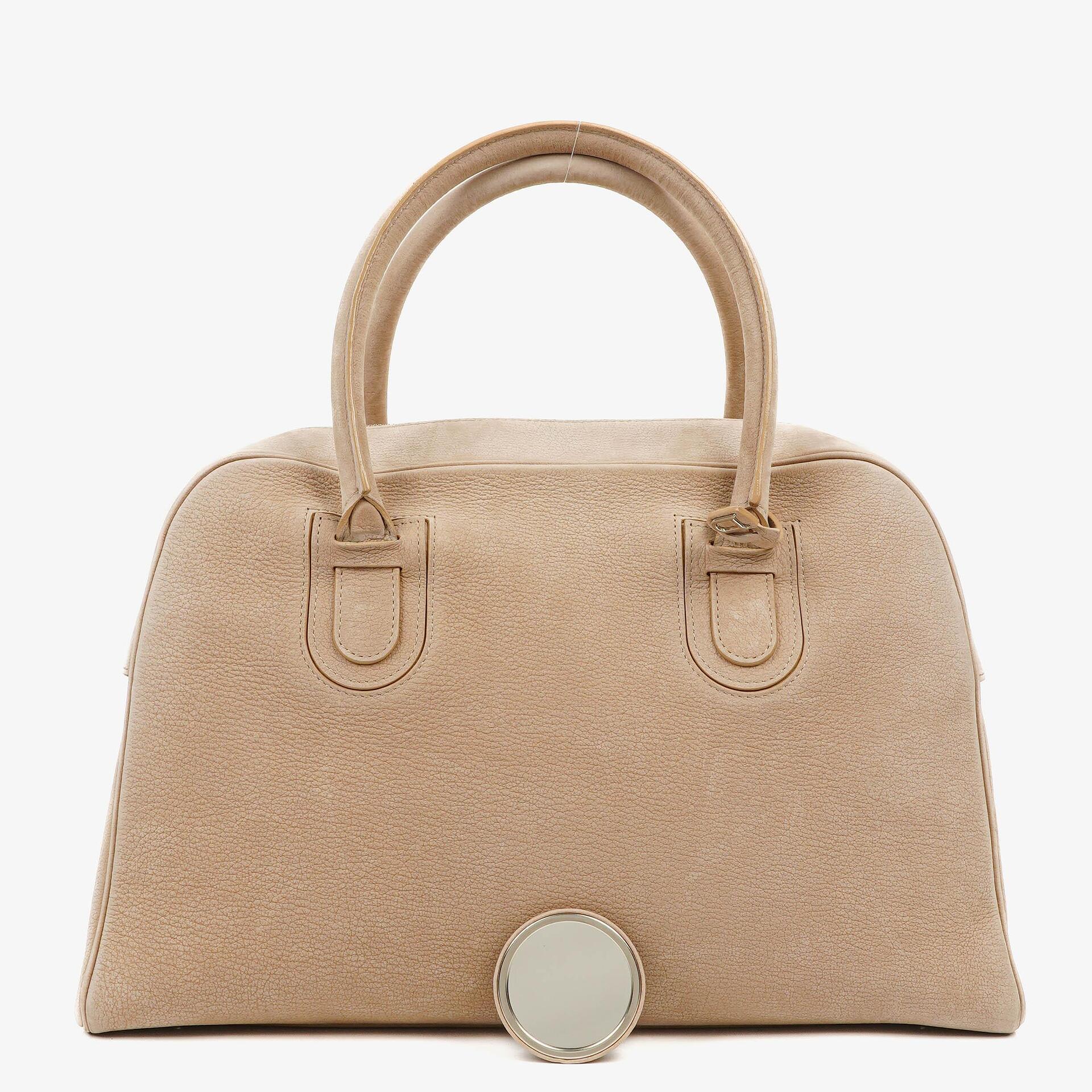 Delvaux Duffle Bag aus Santiag-Nubuk in Glaise mit Signature
