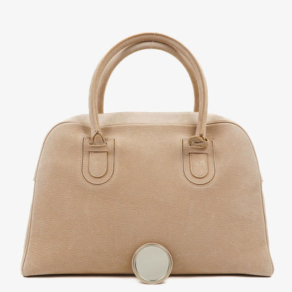 Delvaux Duffle Bag aus Santiag-Nubuk in Glaise mit Signature