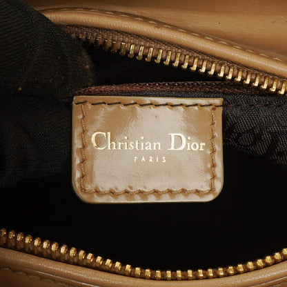 Dior Lady Dior Vintage Medium Handtasche aus beigem Lackkalbsleder