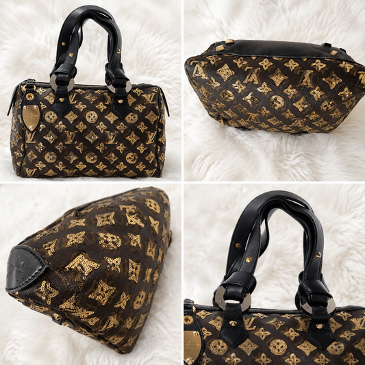Limitierte Louis Vuitton Speedy 30 Monogram Eclipse