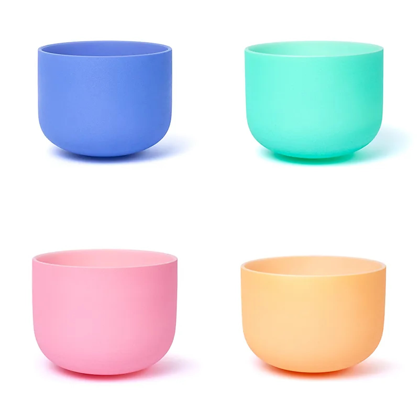 SET 7 Kristallklangschalen Macaron Design 432 hz + 2 Beutel -- 20-35cm