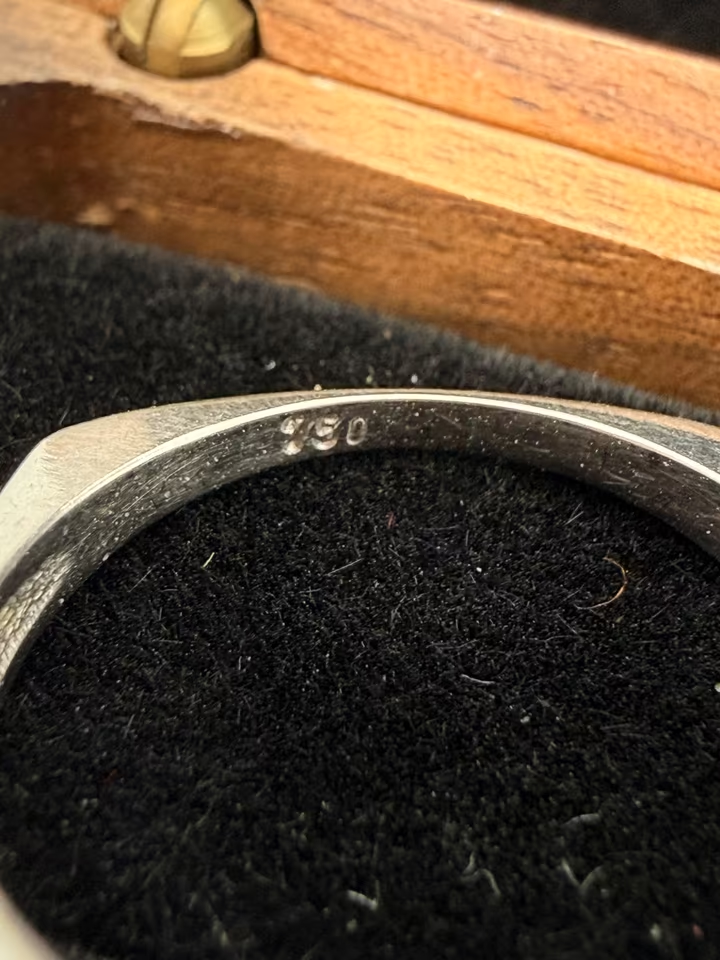 750er Weißgoldring mit Brillanten