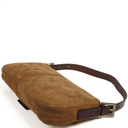Fendi Baguette Tasche Braun Wildleder