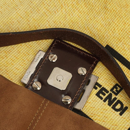 Fendi Baguette Tasche Braun Wildleder
