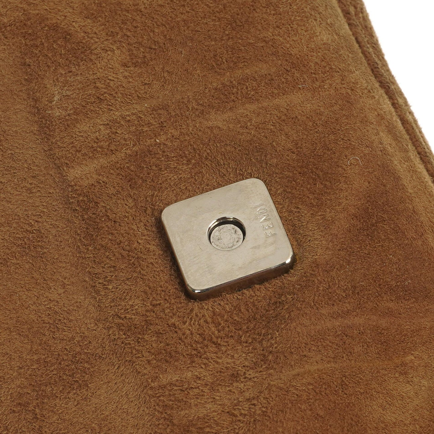Fendi Baguette Tasche Braun Wildleder