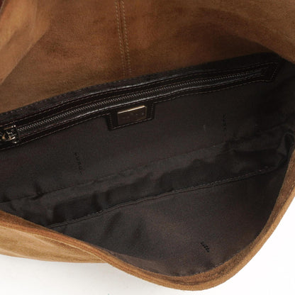 Fendi Baguette Tasche Braun Wildleder