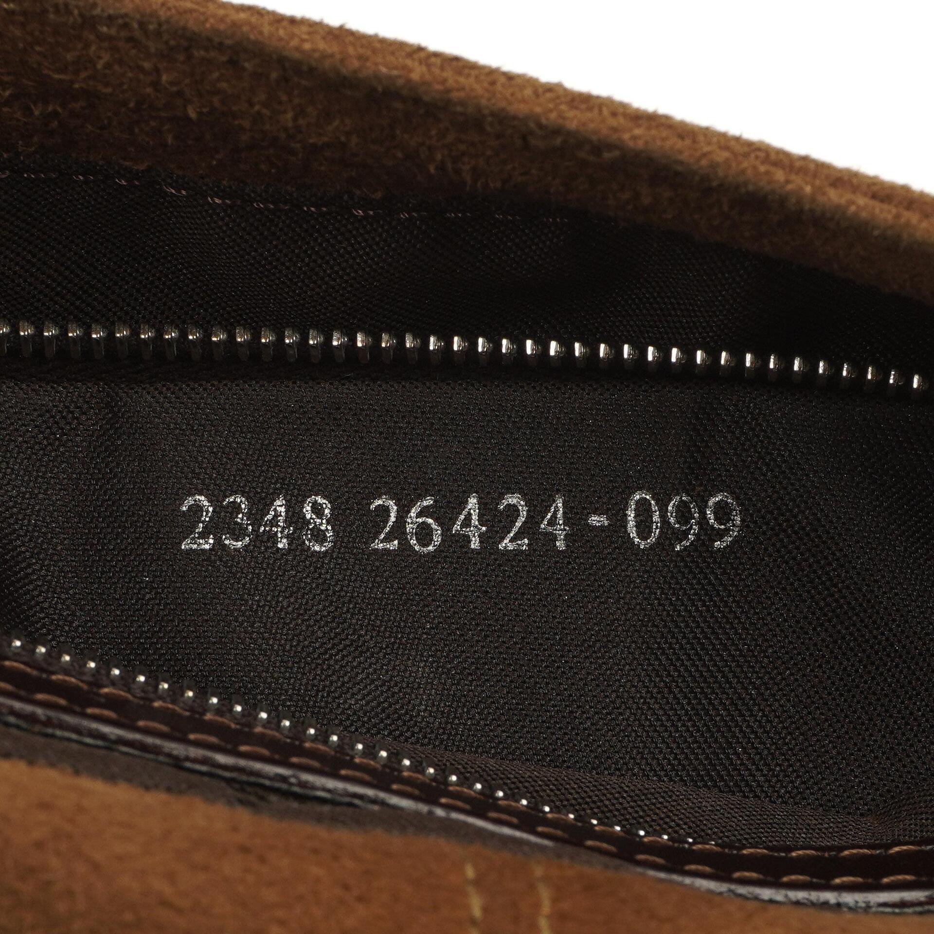 Fendi Baguette Tasche Braun Wildleder