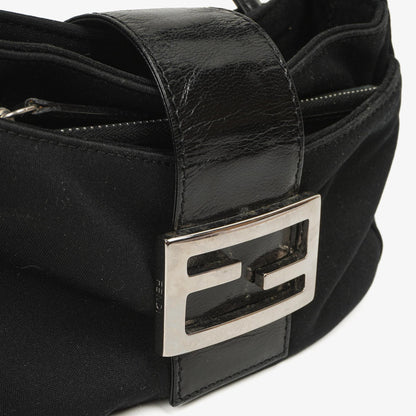 Fendi Baguette Schwarze Neopren Tasche