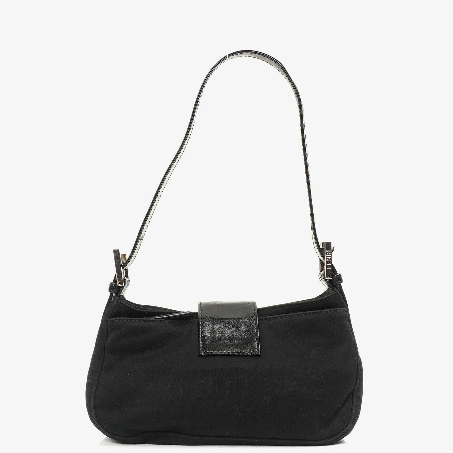 Fendi Baguette Schwarze Neopren Tasche