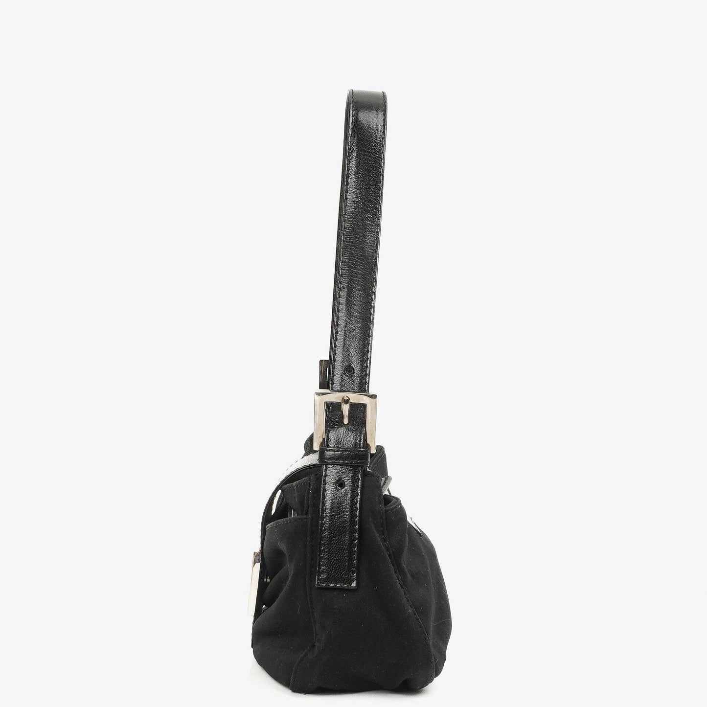 Fendi Baguette Schwarze Neopren Tasche